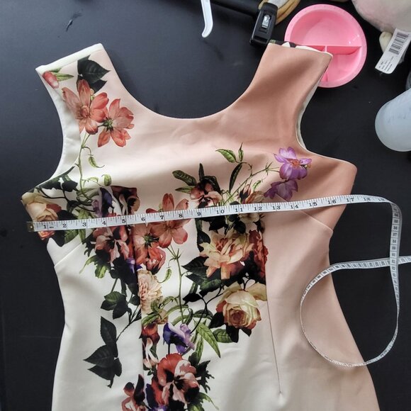 Worthington Womens Floral Sheath Sleeveless Midi Dress Size 8 Whimsical Boho - Picture 9 of 10